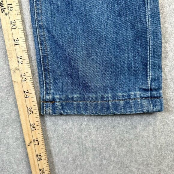 J Crew Women’s Size 27 Billie Demi Boot Crop Jeans Blue Dark Wash Denim Pockets - Picture 6 of 7